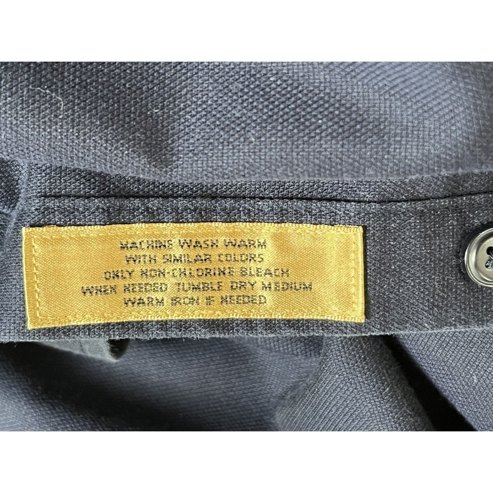 Roundtree Yorke Advance Gold Label Dress Shirt No Iron 3XB Navy Button Down - Picture 13 of 14